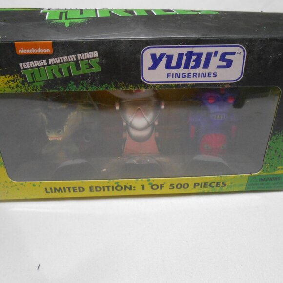 NEW TMNT nickelodeon Yubi's Fingerines LE 1 of 500 pcs Leatherhead Kraang Mouser - Picture 6 of 9